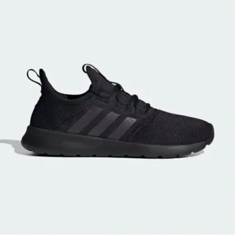 Adidas (Cloudfoam Pure 2.0)-Size 6.5W-Triple Black Knit Sneakers - Picture 1 of 1